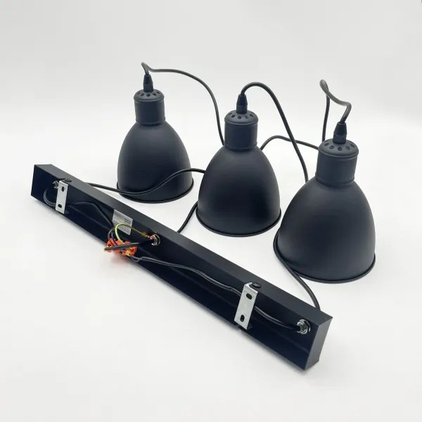 Brilagi - LED luster na lanku RIDDY 3xE27/60W/230V čierna