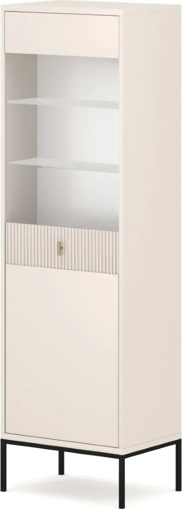 Vitrína Maggiore 53,9 cm kašmírová/čierna