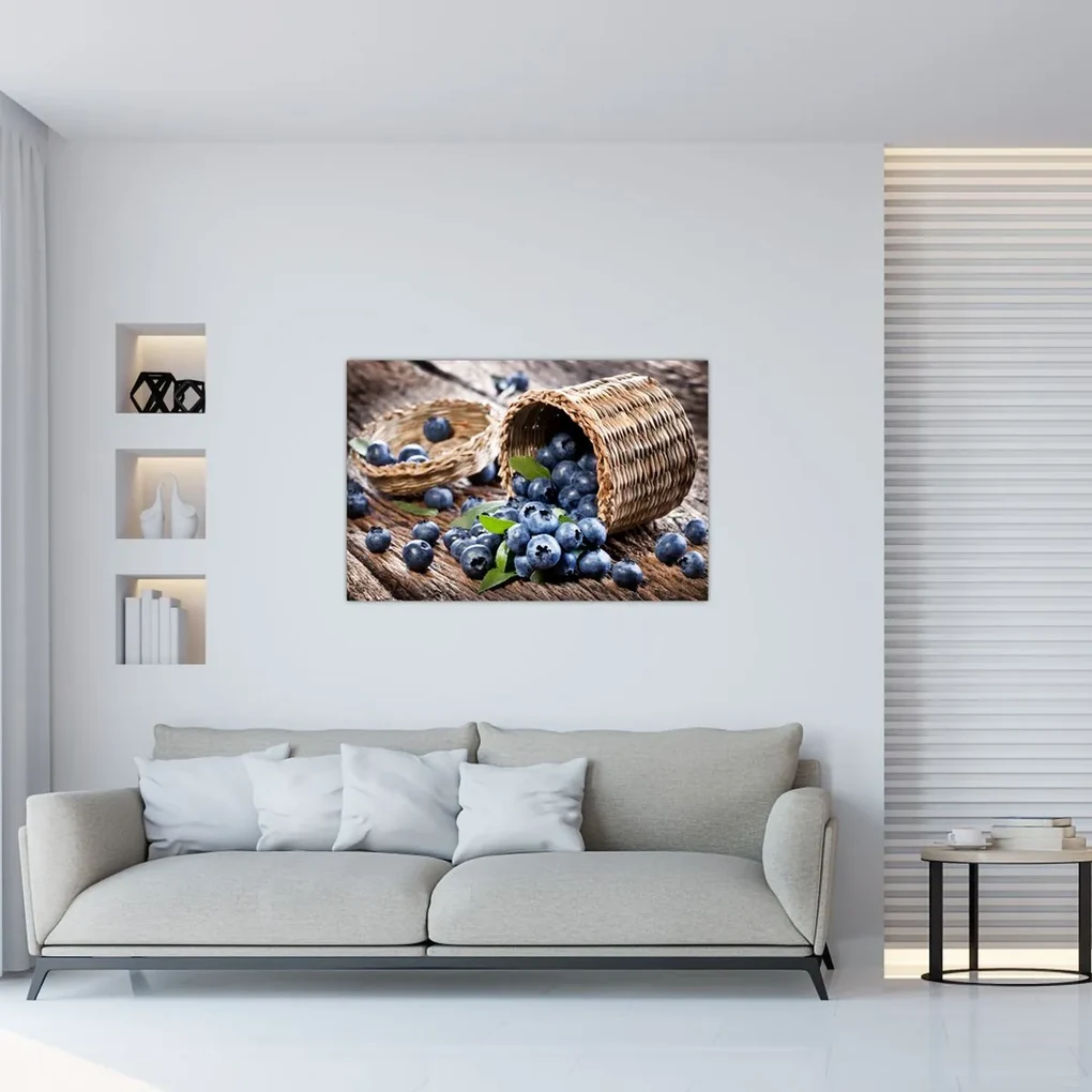 Obraz - Šťavnaté čučoriedky (90x60 cm)