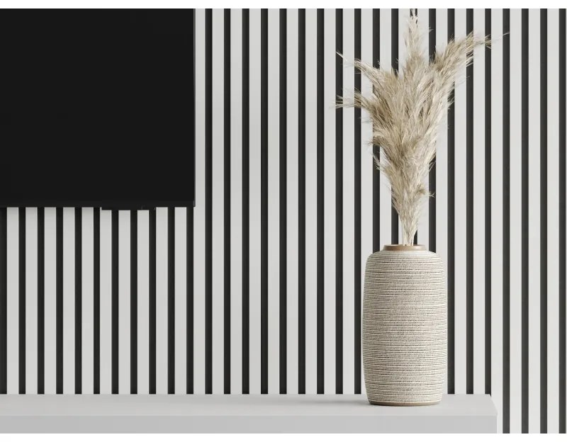 Mexen Lam-F, akustické stenové lamely 275 × 31,5 cm, filc 6 mm, biela matná, S105-275317-2812-051