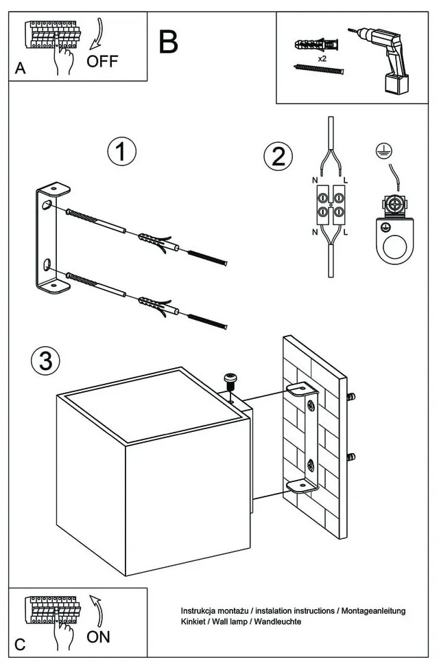 Drevené nástenné svietidlo Sollux Geo
