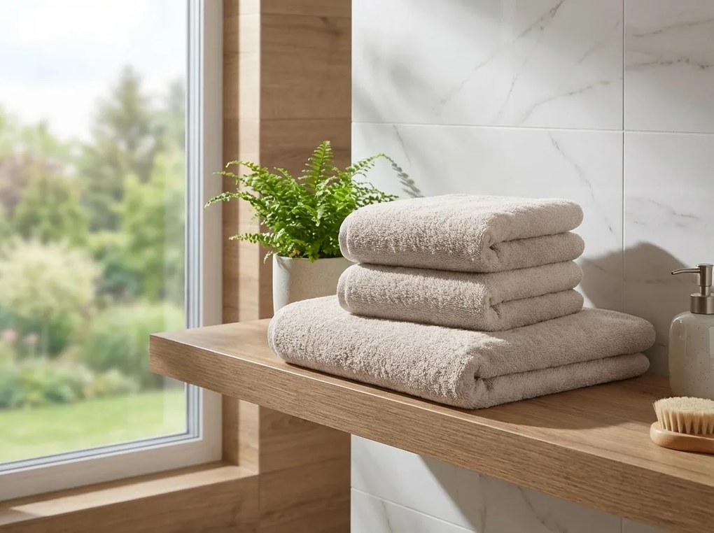 Uterák NORIELLE 50x90 cm béžový, 100% bavlna