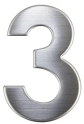Nerezové číslo v plochom „2D“ prevedení RICHTER RN.75L, 3, RICHTER Nerez matný