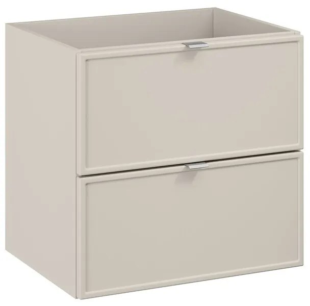 Závěsná skříňka Bella Cashmere Trust s deskou a umyvadlem 140 cm kašmírová