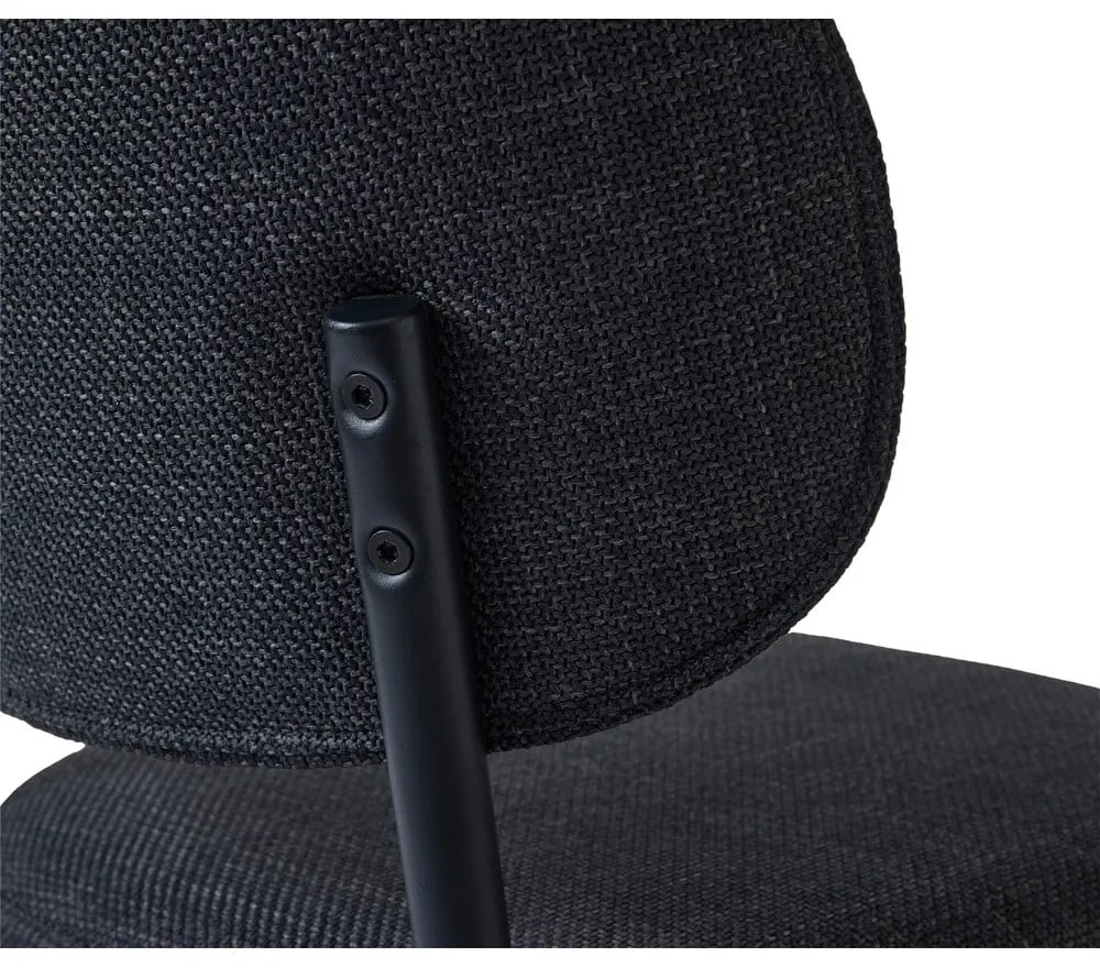 Tmavosivá jedálenská stolička Fowler – Unique Furniture