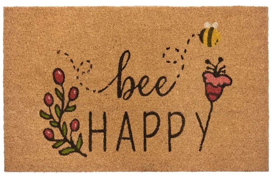Rohožka z kokosového vlákna 75x45 cm Bee Happy - Hanse Home
