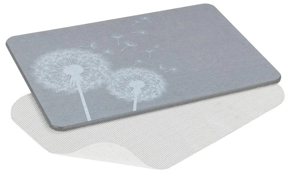 Sivá kúpeľňová predložka z kremeliny 39x60 cm Astera – Wenko