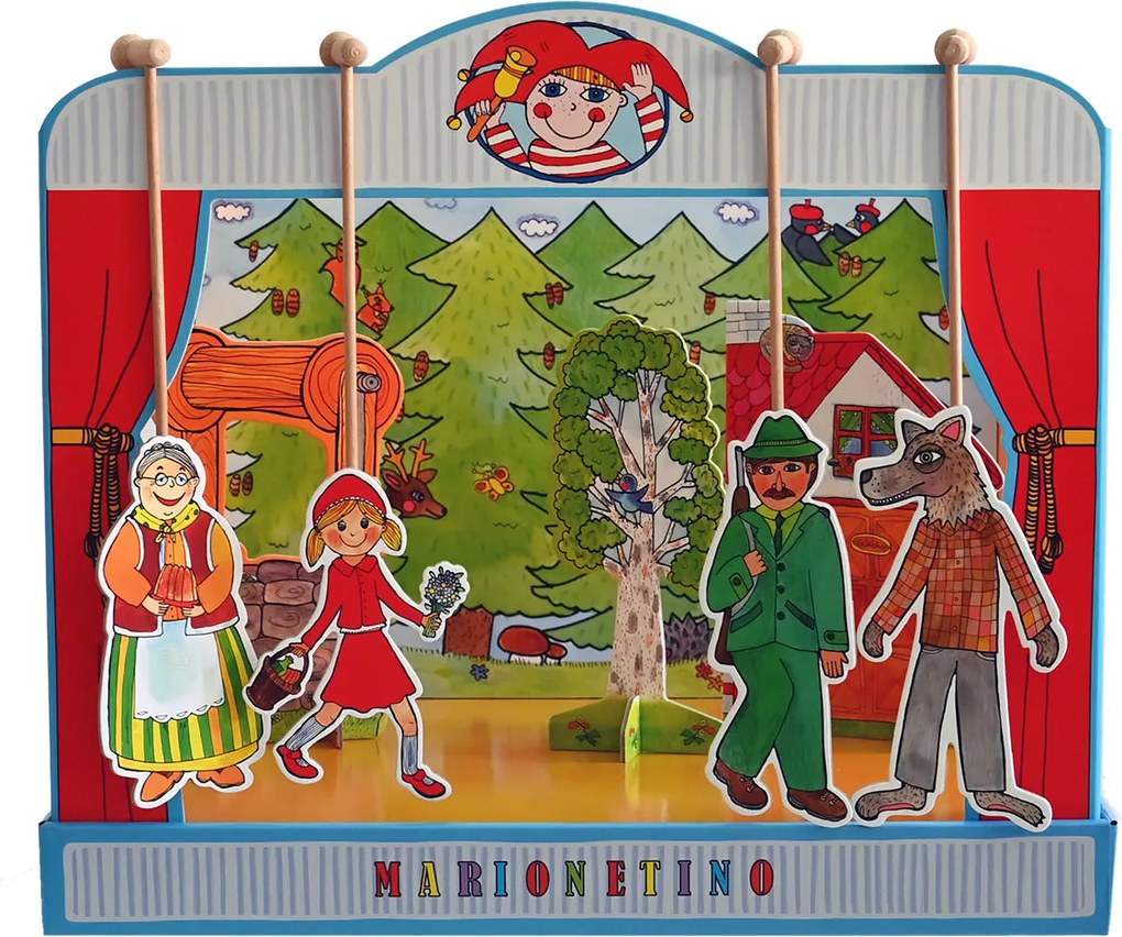 MARIONETINO Bábkové divadlo – Červená Čiapočka a Janko a Marienka (kompletný set)