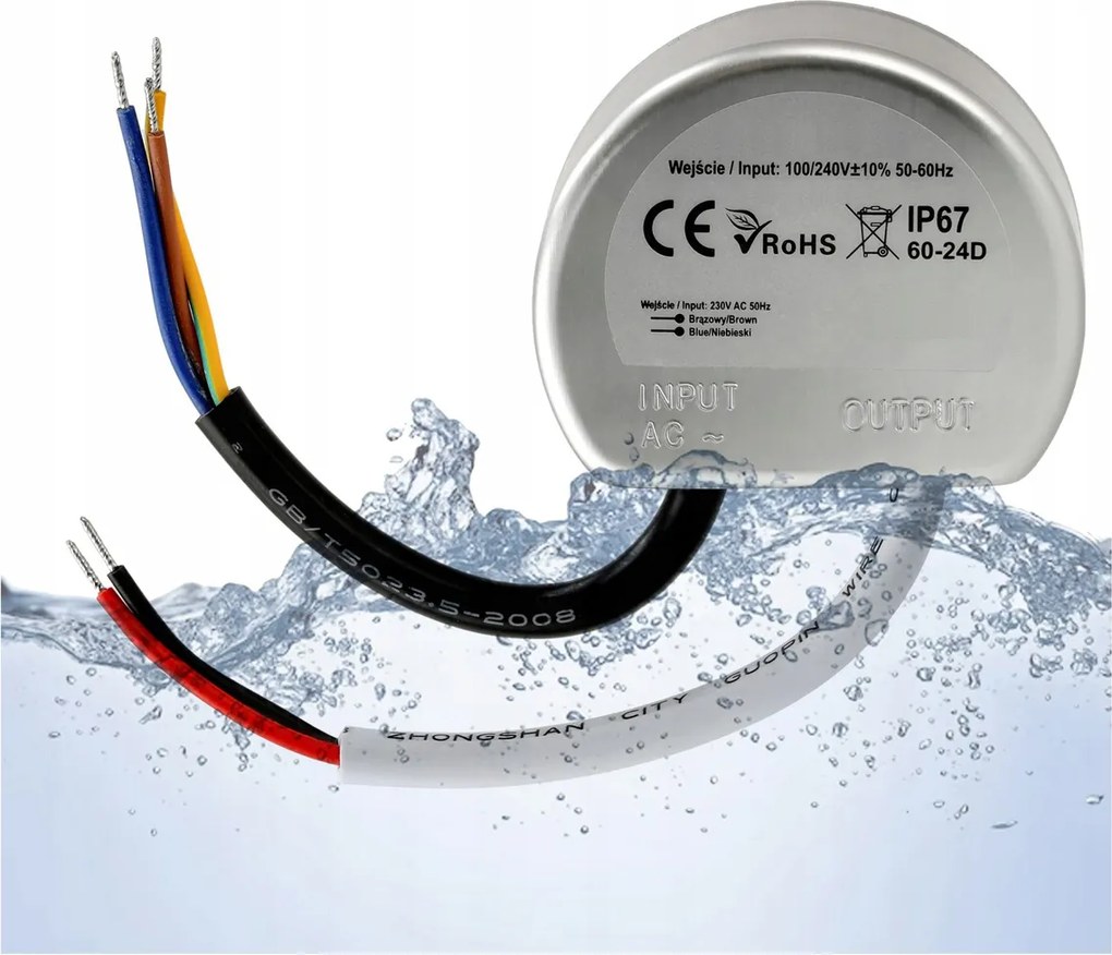 Napájací zdroj pre LED diódy 12V do skrinky 60W 5A IP67