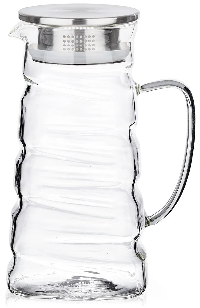 4Home Sklenený džbán Wave Hot&Cool, 1,2 l