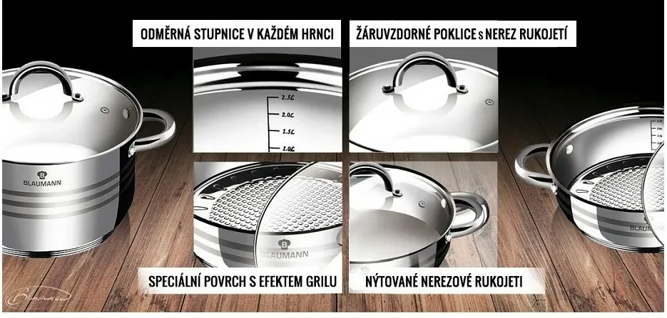 Blaumann 12-dielna sada riadu Gourmet Line