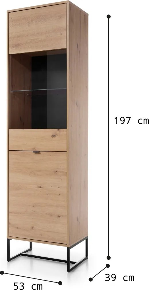 Vysoká vitrína Amber