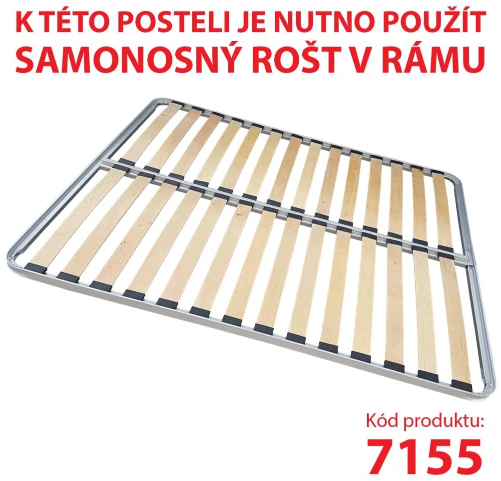 IDEA nábytok Multifunkčná posteľ 160x200 MICHIGAN dub/čierna