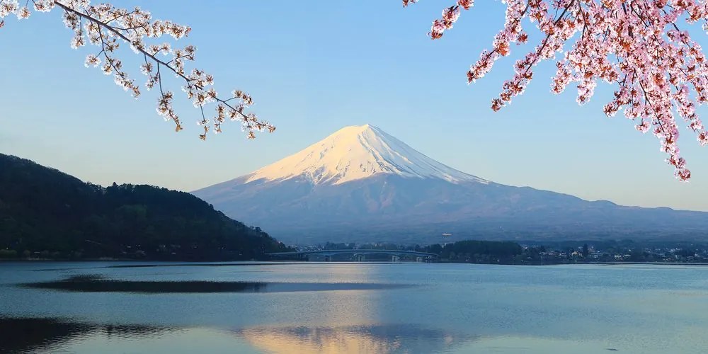 Obraz výhľad z jazera na Fuji Varianta: 100x50