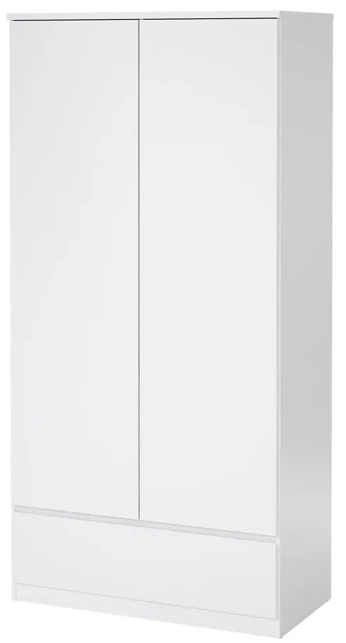 Biela šatníková skriňa 99x201 cm Naia - Tvilum