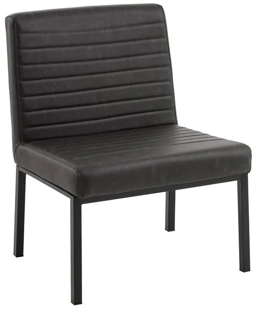 Stolička s vysokou nosnosťou Texas šedá umelá koža