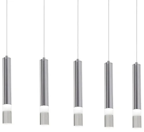 LED Luster na lanku ICE 5xLED/5W/230V