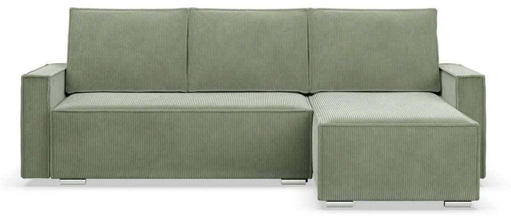 Rohová rozkladacia sedacia súprava LUCCA Zelená I