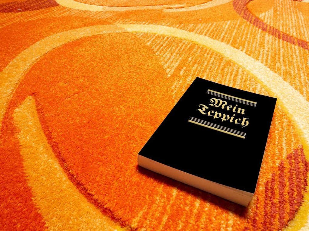 Spoltex, Kusový koberec Florida orange 9828, 120x170, oranžová, chodba / predsieň