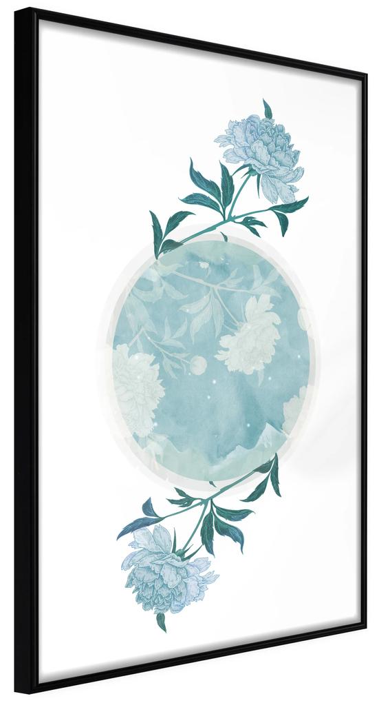 Artgeist Plagát - Floral Planet [Poster] Veľkosť: 40x60, Verzia: Zlatý rám s passe-partout
