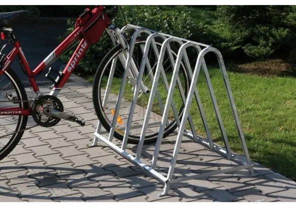 Obojstranný stojan na bicykle - pre 5 bicyklov