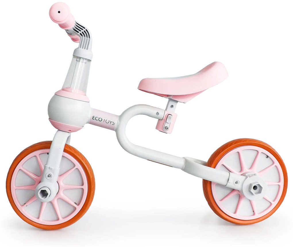 WELLHOX Balančný bicykel 4v1 - rúžový