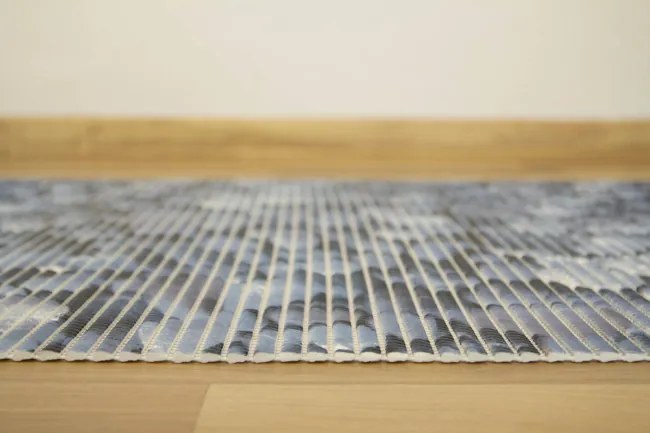 Kúpeľňová penová rohož Softy-tex Kamienky modrá