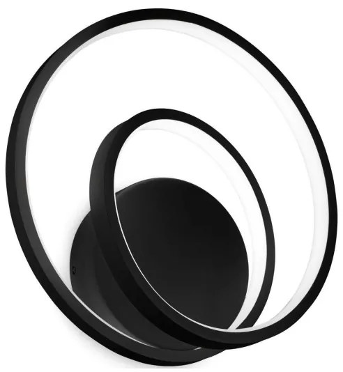 Ideal Lux - LED Nástenné svietidlo OZ LED/26W/230V CRI 90 čierna