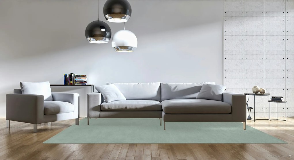 B-line, Kusový koberec COLOR UNI Green, 160x230, zelená, obývacia izba