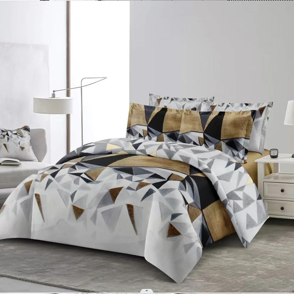 Bavlnené posteľné obliečky 7-dielne luxusné moderné G-105