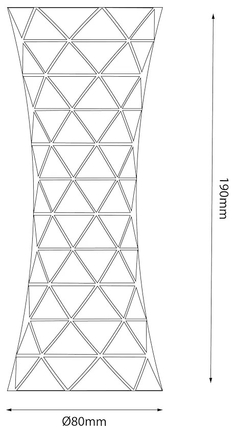 EUlight Stolná lampa Tower, 1x transparentné PVC tienidlo, RGB