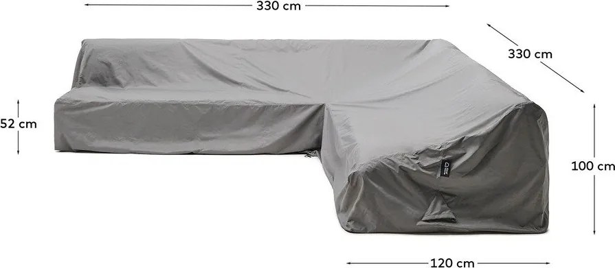 Ochranný obal na záhradný nábytok 330x330x100 cm Iria – Kave Home