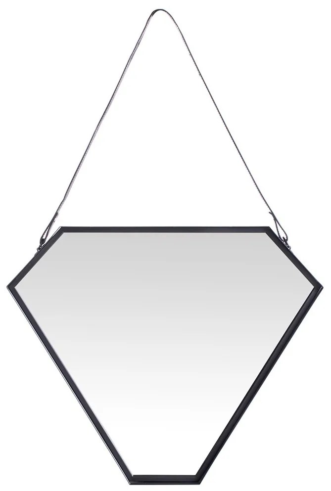 HOMEDE Nástenné zrkadlo Mina čierne, velikost 55x5x46