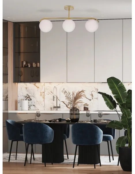 Luster na tyči AMADEO 3xE14/40W/230V mosadz