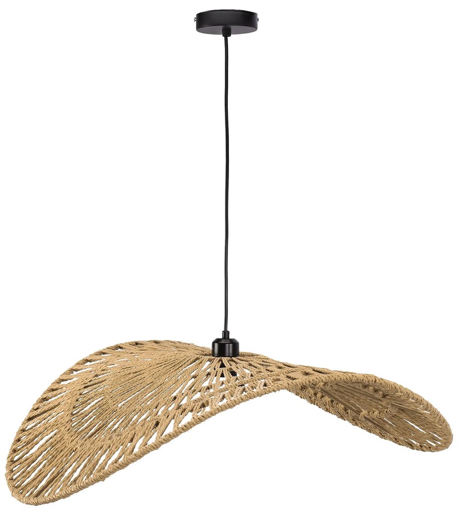 Toolight Toolight, závesné stropné svietidlo 80cm, 1xE27, APP1740-1C, čierna-hnedá, OSW-06063