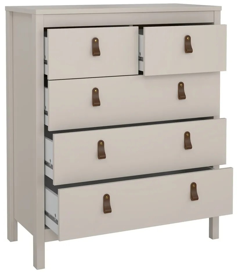 Sivobéžová komoda 82x99x38 cm Madrid – Tvilum