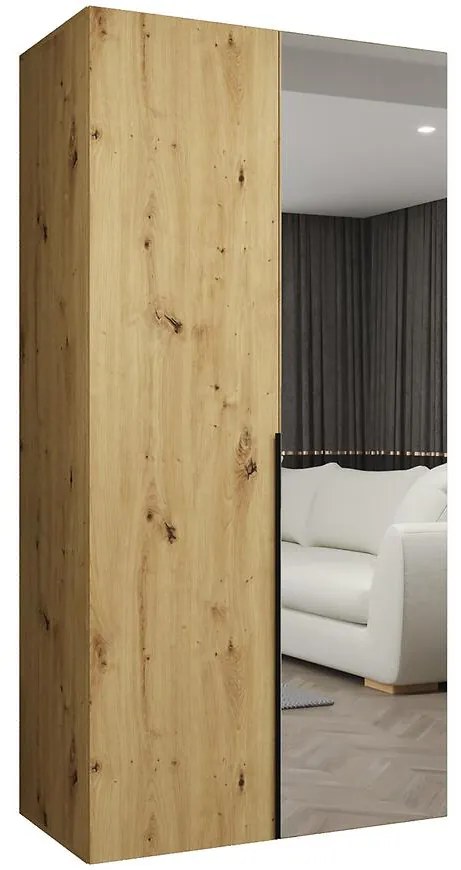 Skriňa Alicante II 100 artisan čierna