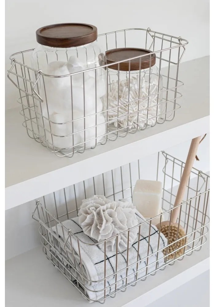 Drôtený kovový košík 31x16,5x16 cm Store It – Mette Ditmer Denmark