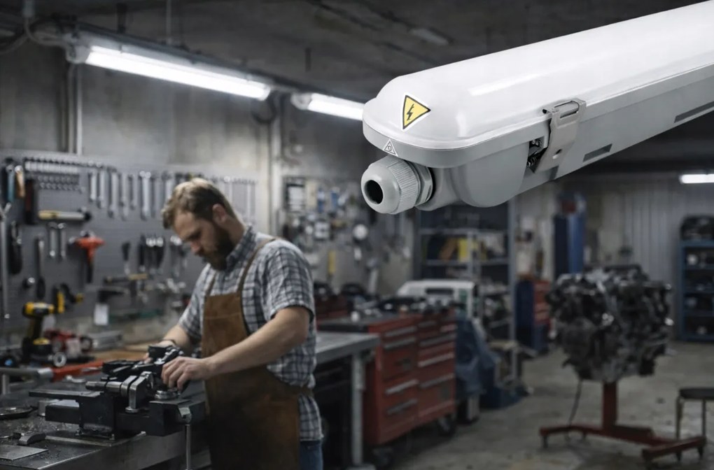 4x Philips LED svietidlo do garáže 22W 2400lm 4000K 120cm vodeodolné