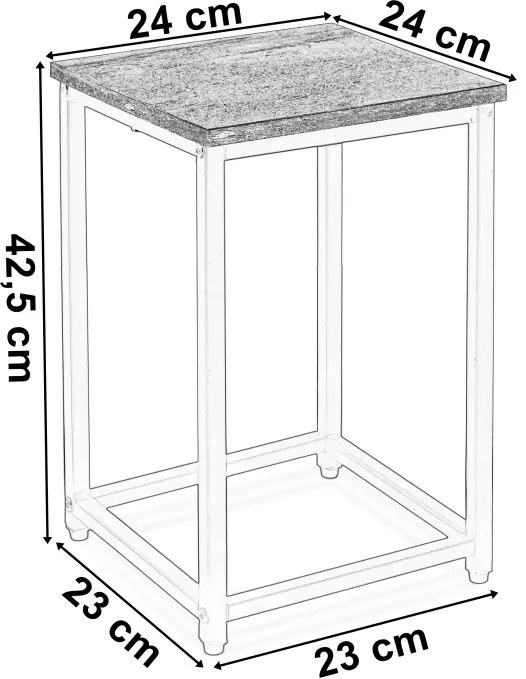 Stojan na kvety ARBEN RUSTIC čierny 40 cm