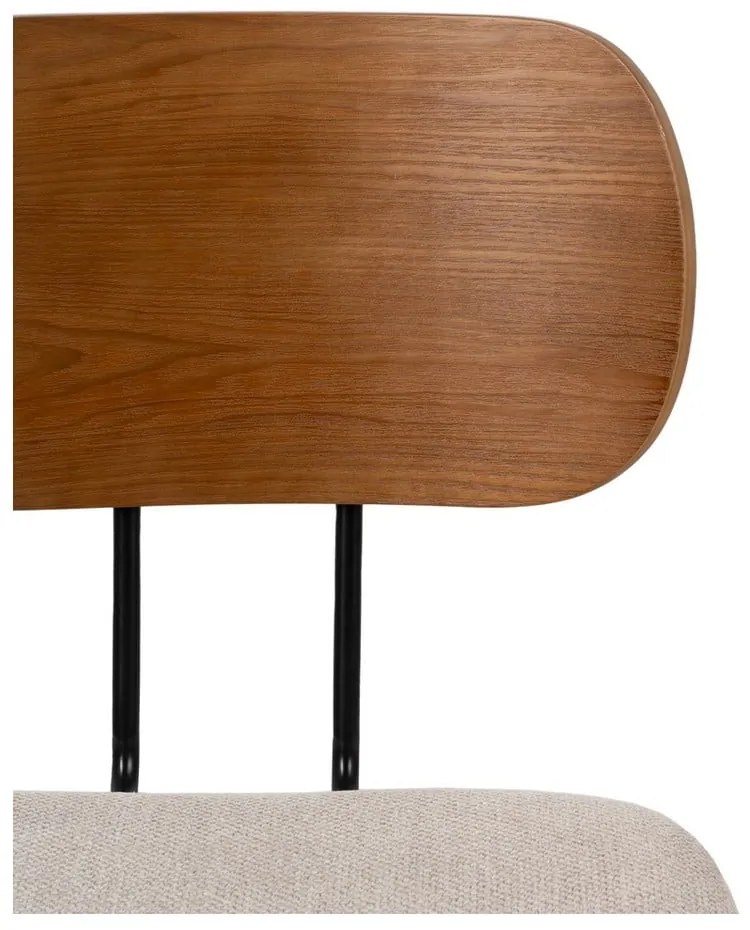 Hnedo-krémové jedálenské stoličky v súprave 4 ks Cleo – Ixia