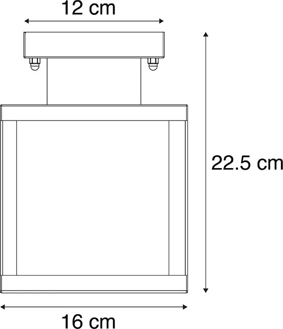 Priemyselné inteligentné vonkajšie stropné svietidlo čierne vrátane ST64 Wifi - Rotterdam