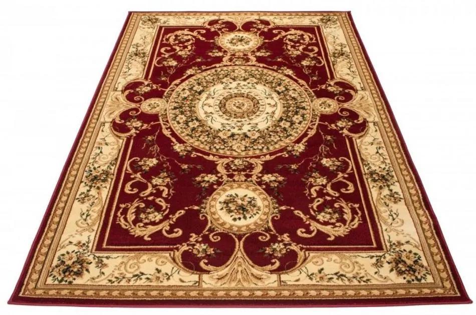 Kusový koberec klasický vzor 3 bordó 250x350cm