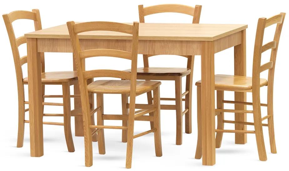 Stima Stôl CASA MIA dub Odtieň: Dub Hickory, Rozmer: 160 x 80 cm +40 cm