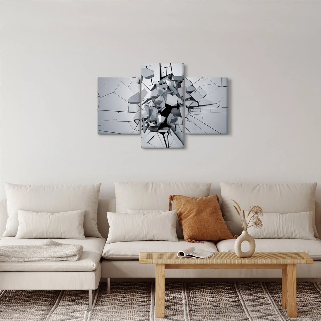Obraz abstrakcie 3D (90x60 cm)