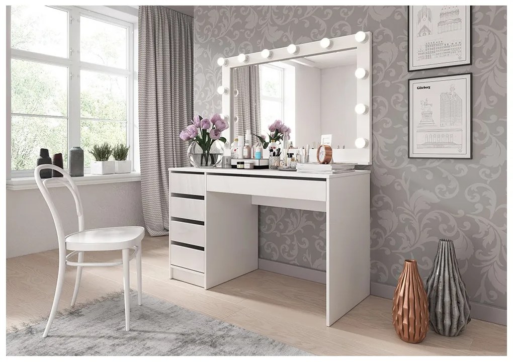 LM Detský písací stolík ADA biely