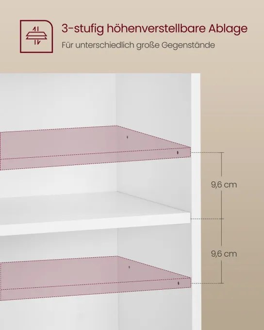 Set dvoch nočných stolíkov LET866WB01 (2 ks)