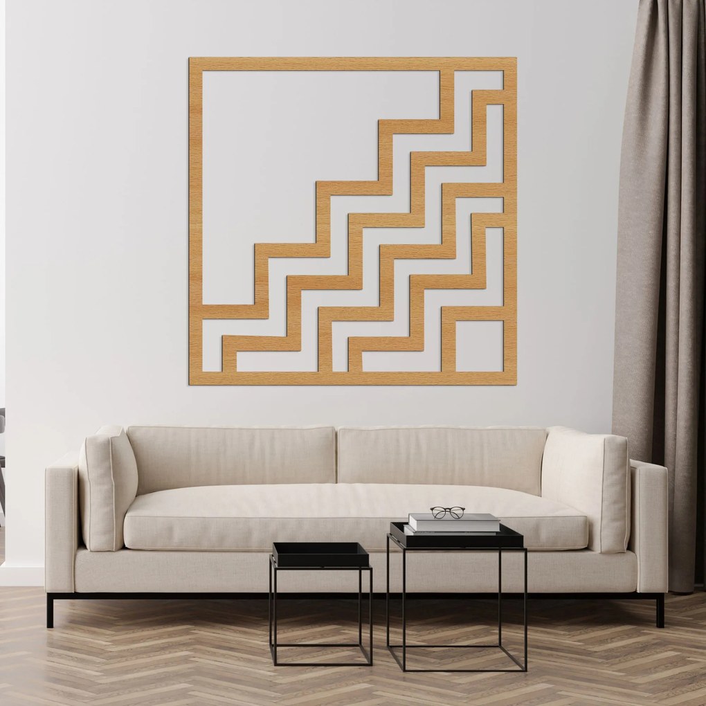 SENTOP | Geometrická drevená dekorácia na stenu | Moderný dizajn | SENTOP HDF0397-A