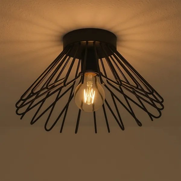 ONLI - Stropné svietidlo DUCCIO 1xE27/22W/230V pr. 30 cm čierna