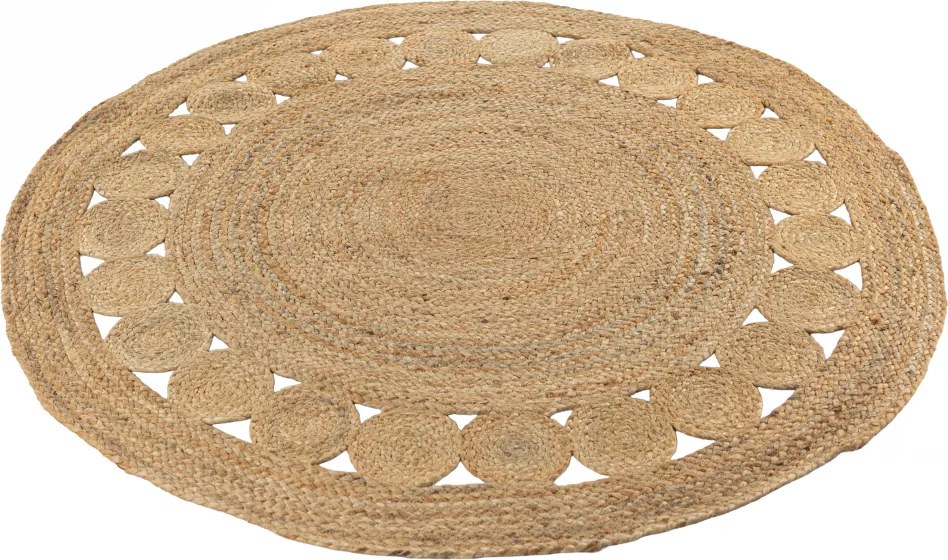 TA Koberec 1464 HNEDÁ OKRÚHLA JUTA Rozmer: 80x80 cm
